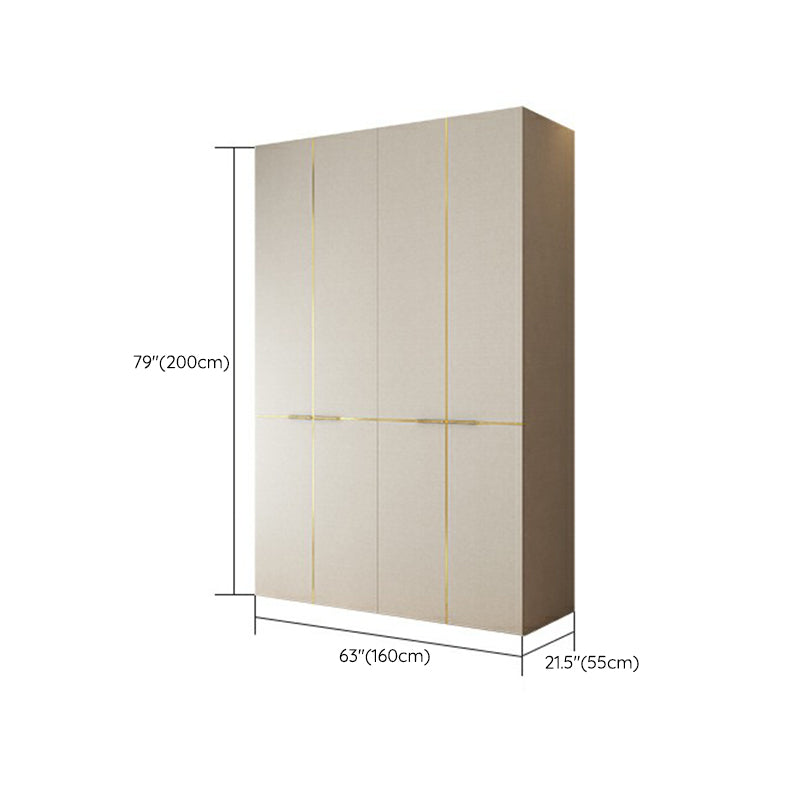 Engineered Wood Wardrobe Cabinet with Drawer Modern Wardrobe Closet