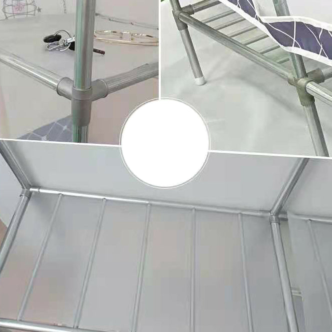 Contemporary Wardrobe Closet with Shelves Steel Wardrobe Cabinet