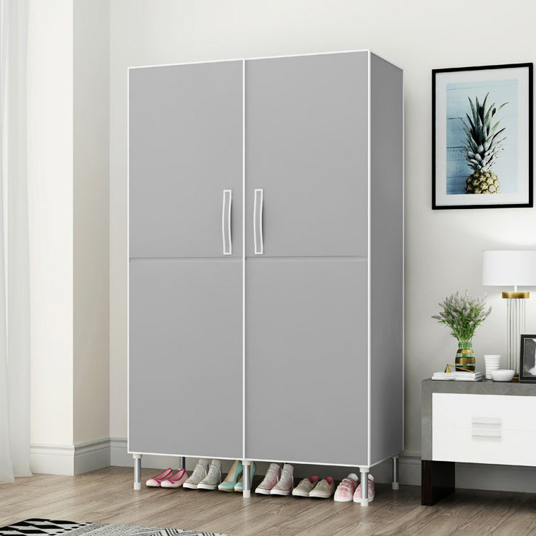 Contemporary Wardrobe Armoire Steel Wardrobe Closet with Legs for Home