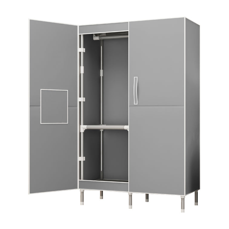 Contemporary Wardrobe Armoire Steel Wardrobe Closet with Legs for Home