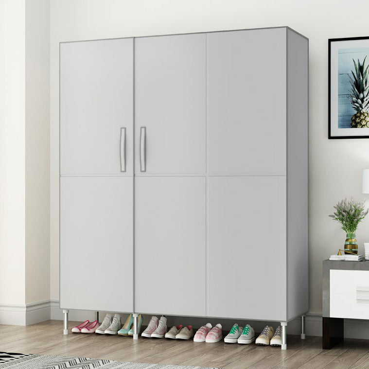 Contemporary Wardrobe Armoire Steel Wardrobe Closet with Legs for Home