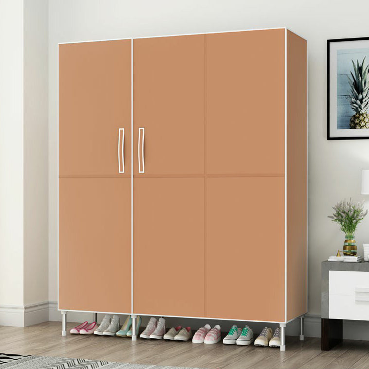 Contemporary Wardrobe Armoire Steel Wardrobe Closet with Legs for Home