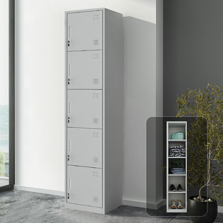 Industrial Steel Wardrobe Closet Hinged Storage Cabinet with Lock