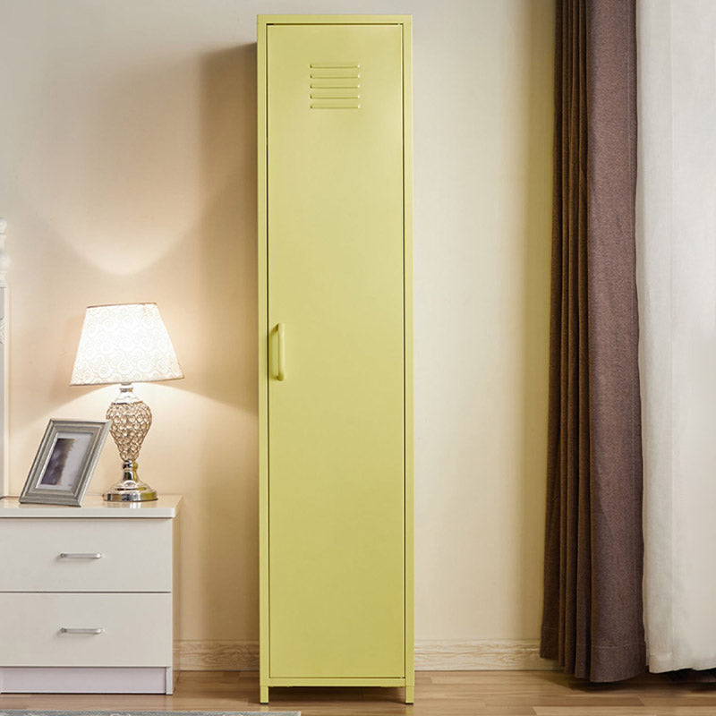 Modern Wardrobe Armoire with Adjustable Shelves Steel Wardrobe Cabinet