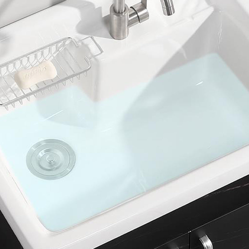 Solid Bath Vanity Set Ceramic Top Freestanding Single Sink Modern Bathroom Vanity