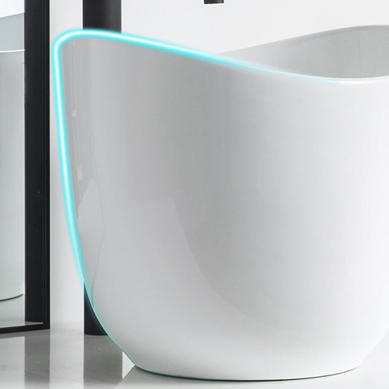 Modern Vessel Sink Round Porcelain with Pop-Up Drain Vessel Bathroom Sink