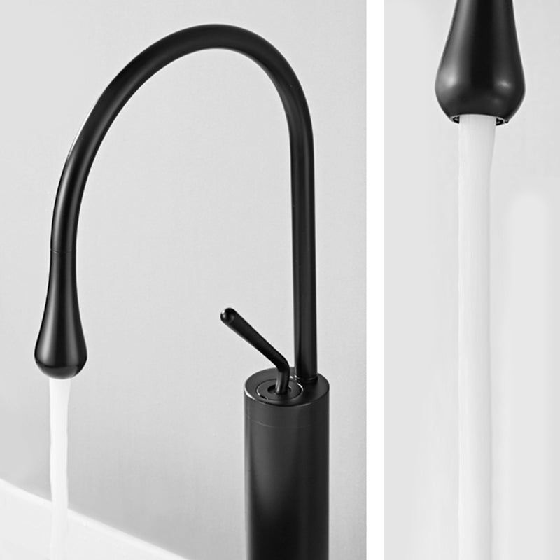 Modern Vessel Bathroom Sink Oval Porcelain with Pop-Up Drain Wash Stand
