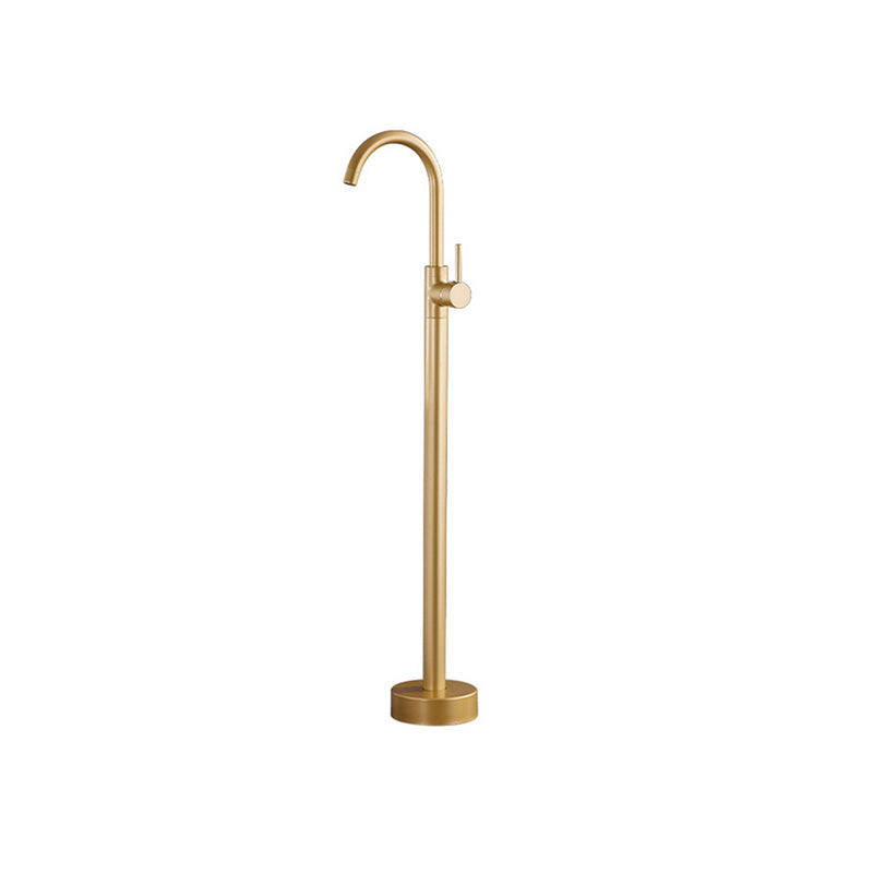 Modern 1-Handle Freestanding Faucet Floor Mounted Freestanding Bathtub Faucet