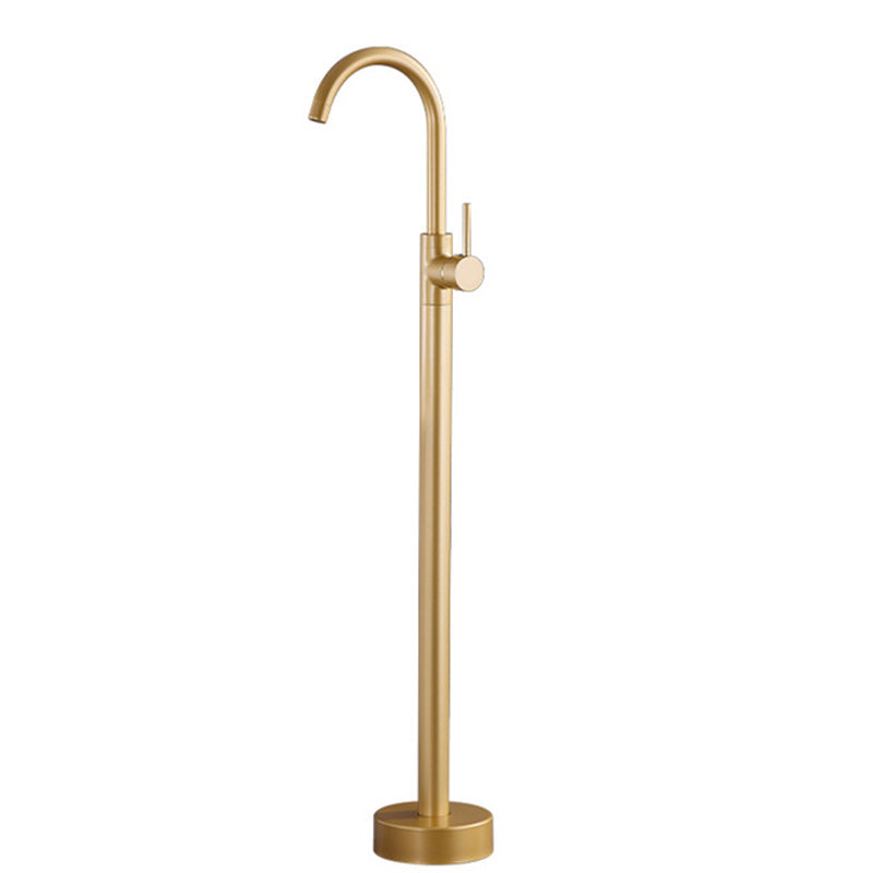 Modern 1-Handle Freestanding Faucet Floor Mounted Freestanding Bathtub Faucet
