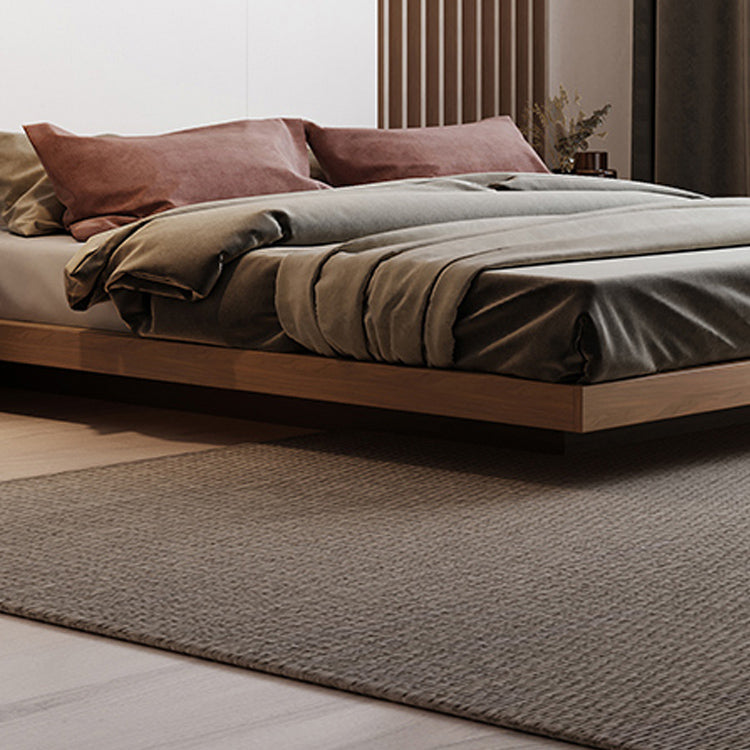 Espresso Platform Bed Frame Solid Wood Platform Bed Mid-Century Modern