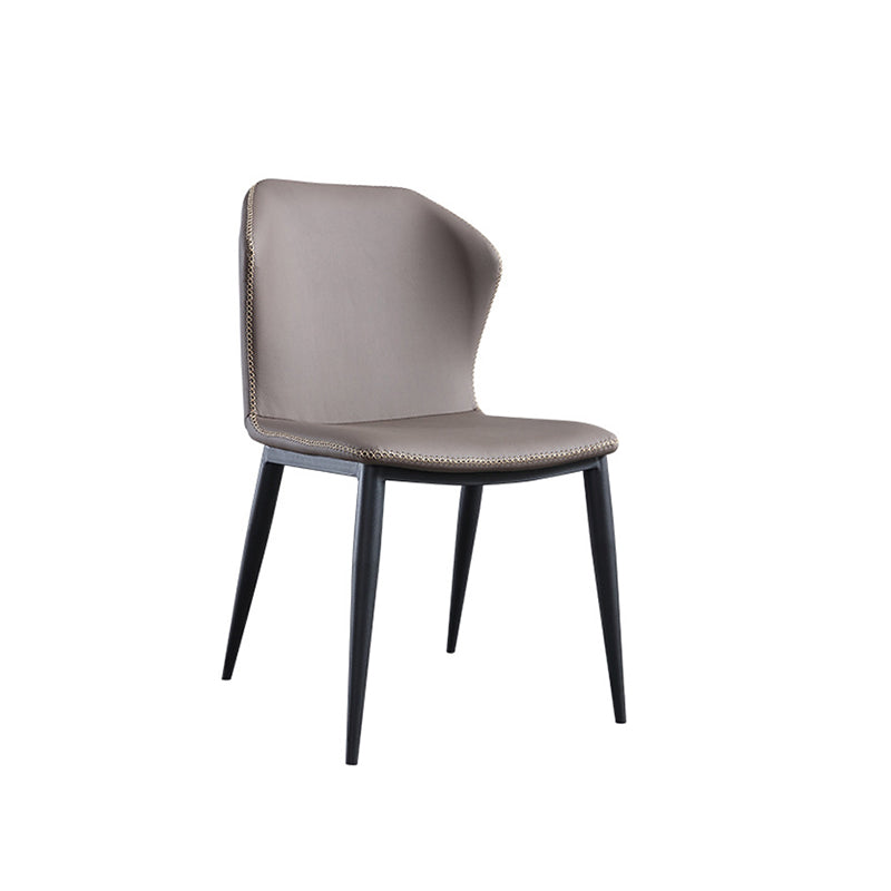 Contemporary Dining Set 1/7 Pcs Sintered Stone Dining Table with Wingback Chairs