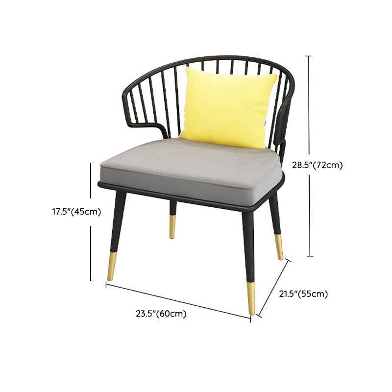 Glam Dinette Set with Black Metal Chairs 1/2/5/7 Pieces Polished Finish Dining Table Set