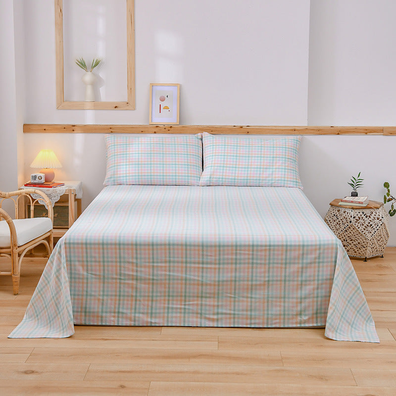 No Theme Cotton Sheet Breathable 1 and 3 Piece Bed Sheet Set