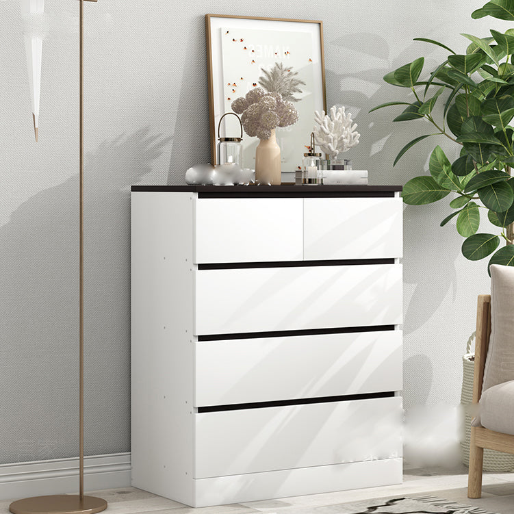 Contemporary Storage Chest Dresser Manufactured Wood Storage Chest