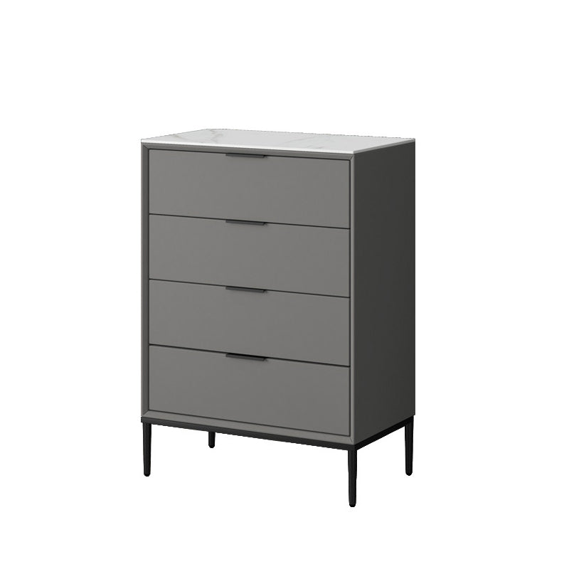 Contemporary Stone Storage Chest Bedroom 15.7" Wide Chest with Drawers