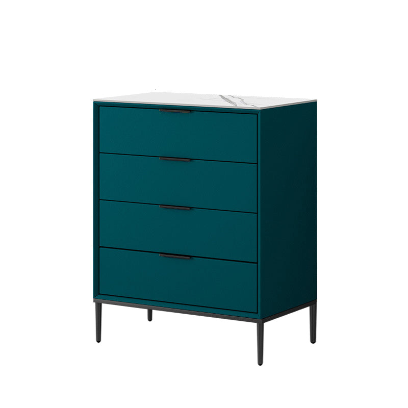 Contemporary Stone Storage Chest Bedroom 15.7" Wide Chest with Drawers