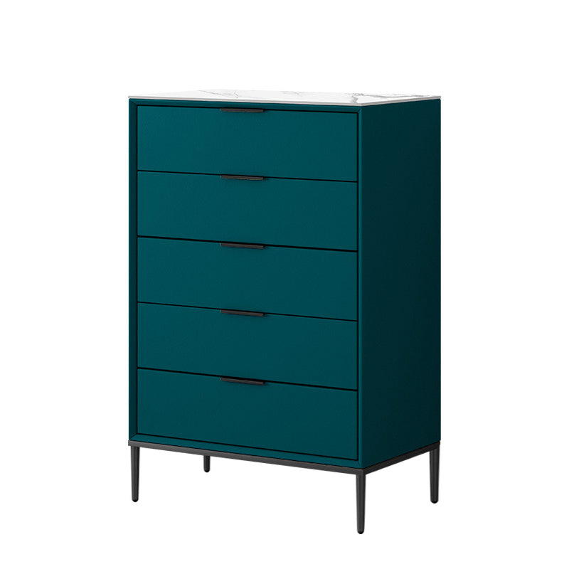 Contemporary Stone Storage Chest Bedroom 15.7" Wide Chest with Drawers