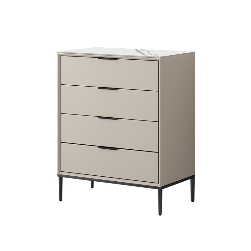 Contemporary Stone Storage Chest Bedroom 15.7" Wide Chest with Drawers