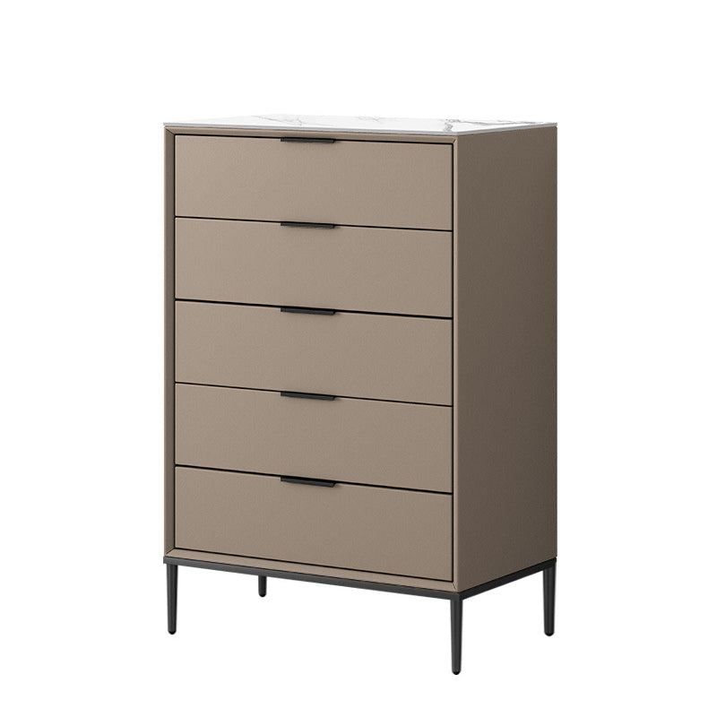 Contemporary Stone Storage Chest Bedroom 15.7" Wide Chest with Drawers
