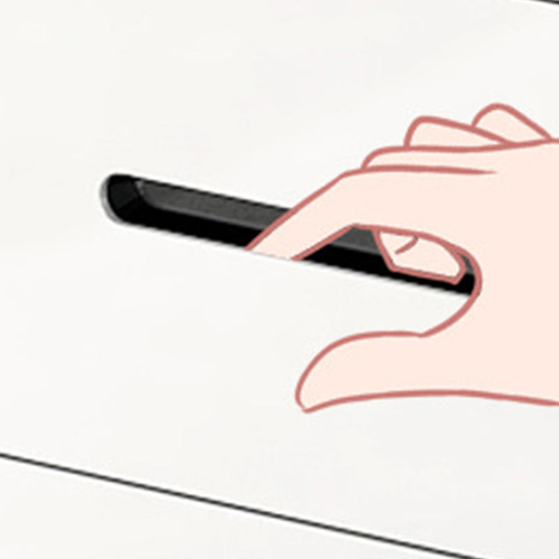 Modern Bedroom Storage Chest 15.7"Wide Stone Chest in White with Drawers