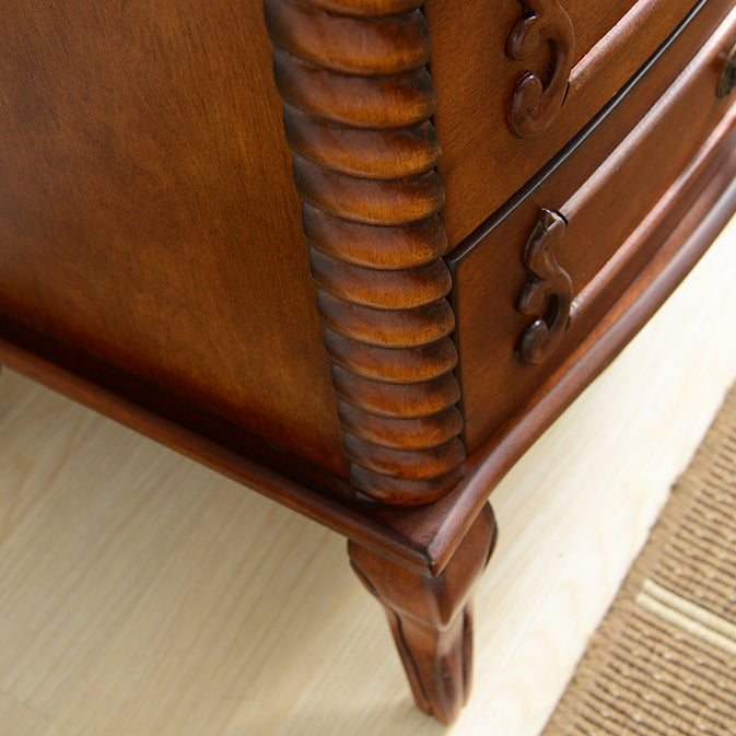 Traditional Storage Chest Solid Wood Dresser with 2/3/5 Drawers