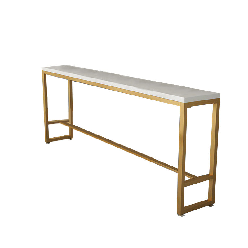 Glam Style Wooden Counter Table Rectangle Counter Table for Home