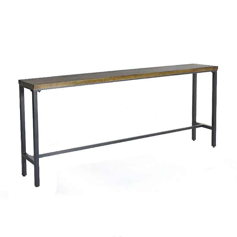 Modern Bar-height Table Solid Wood Top Bistro Pub Table for Patio Use