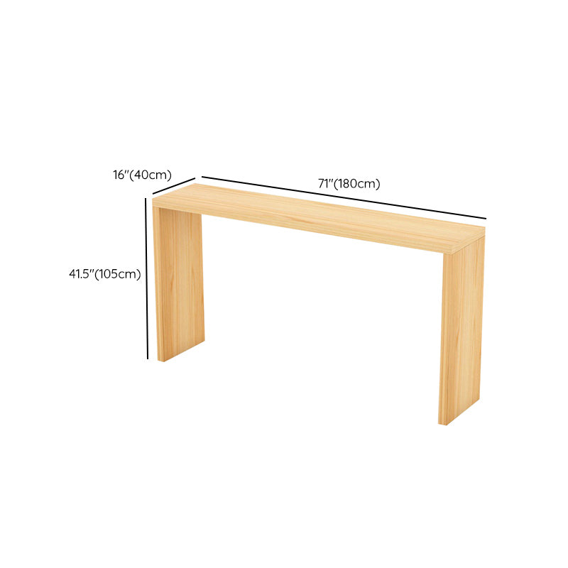 Glam Rectangle Bar Counter Table Wood Bar Counter Table for Home