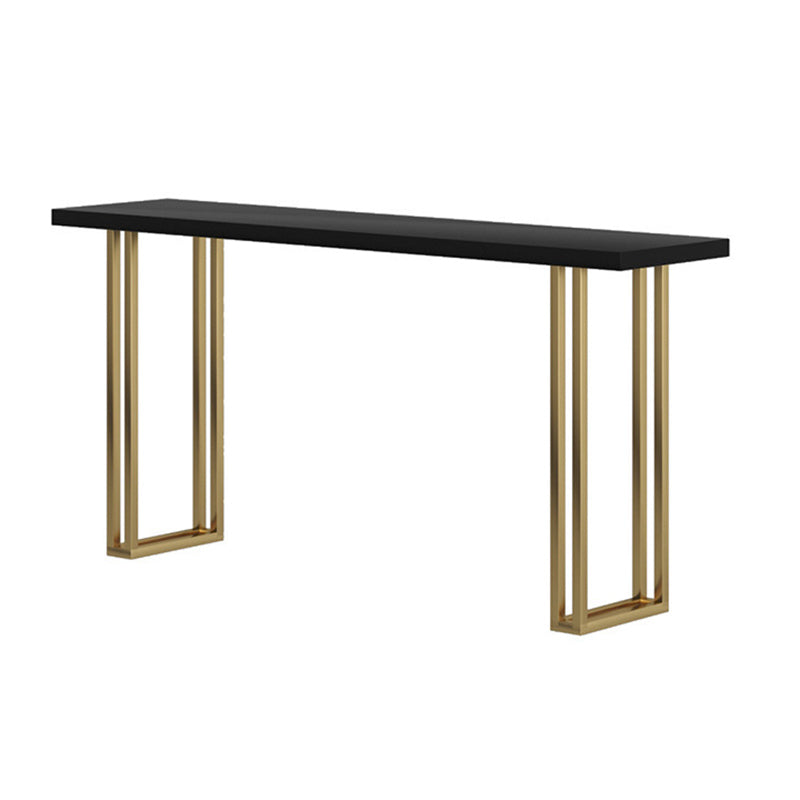 Glam Bar-height Table Solid Wood Top Pub Table for Living Room