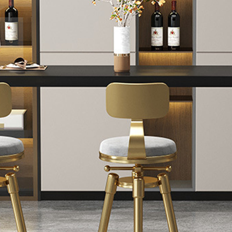 Glam Bar-height Table Solid Wood Top Pub Table for Living Room