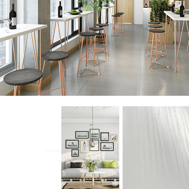 Glam Bar-height Table Solid Wood Top Bistro Pub Table with Four Legs