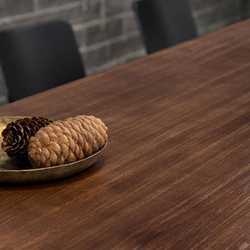 Rectangular Bar-height Table Wood Top Bistro Pub Table with Black Base