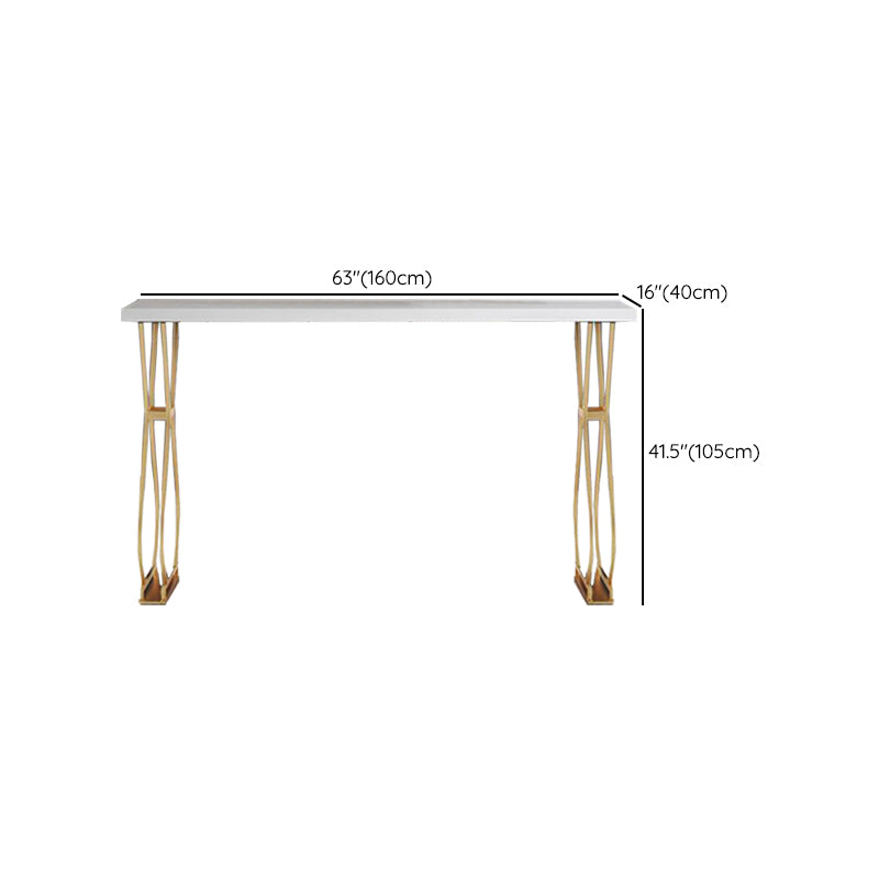 Rectangular Bar-height Table Solid Wood Top Bistro Pub Table