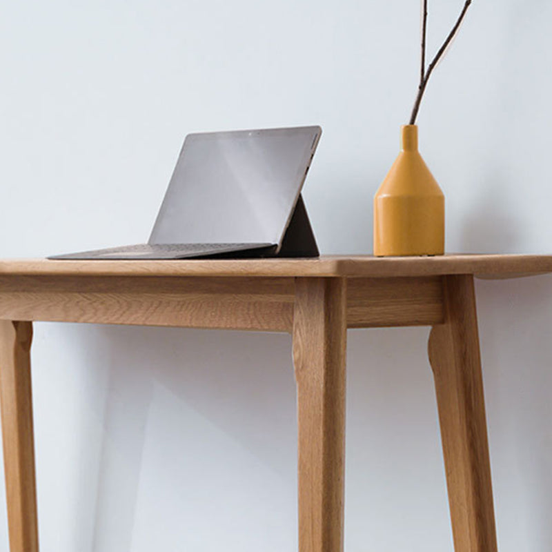 Modern Style Rectangle Bar Table Brown Solid Wood Bar Dining Table with Footrest