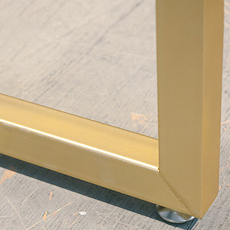 Modern Bar-height Table Solid Wood Top Bistro Pub Table with Gold Base