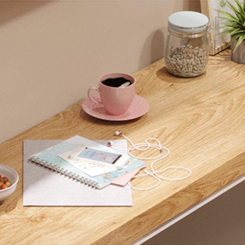 Industrial Style Bistro Bar Desk Pine Solid Wood Rectangle Bar Dining Table for Indoor