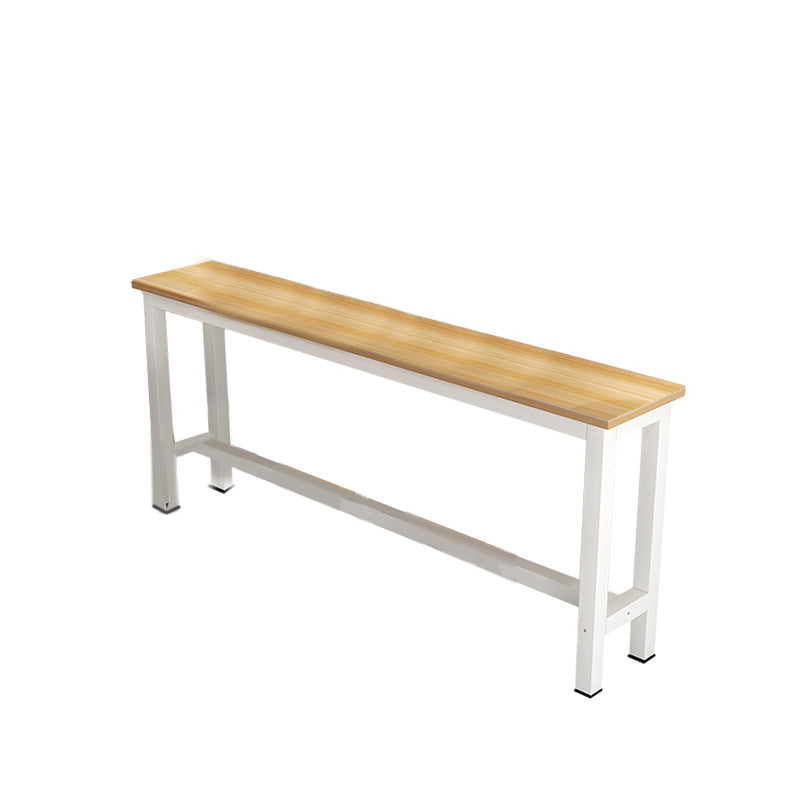 Modern Bar Height Table Metal and Wood Bistro Bar Table for Patio Use