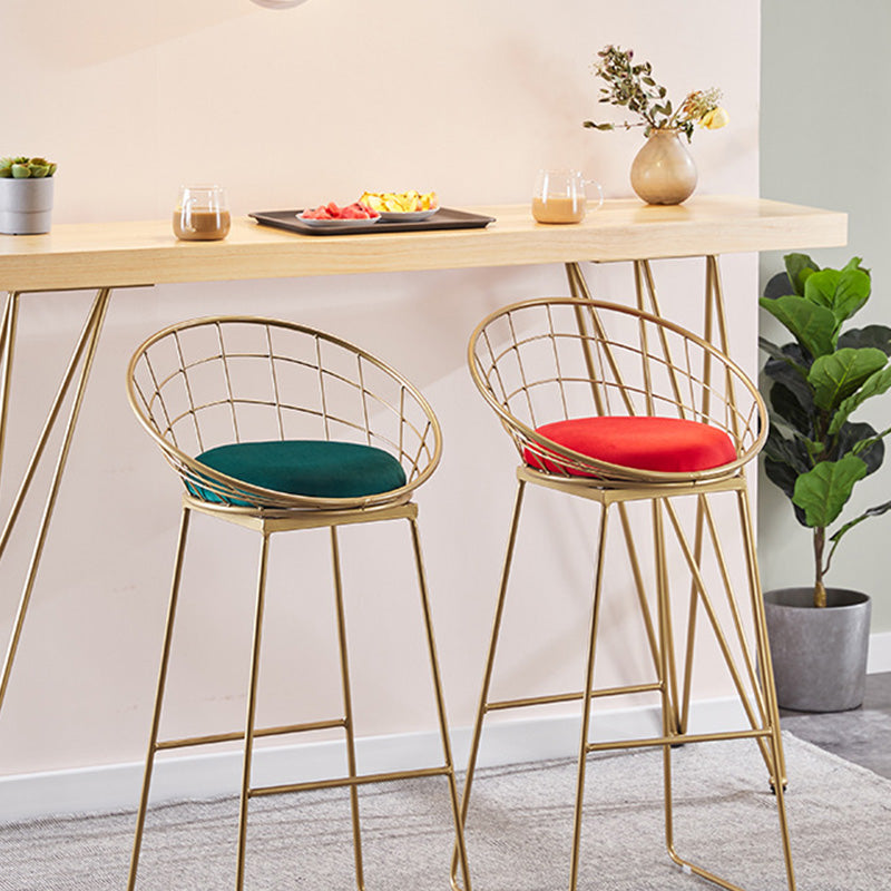 Modern Bar-height Table Solid Wood Top Bistro Pub Table with Four Legs