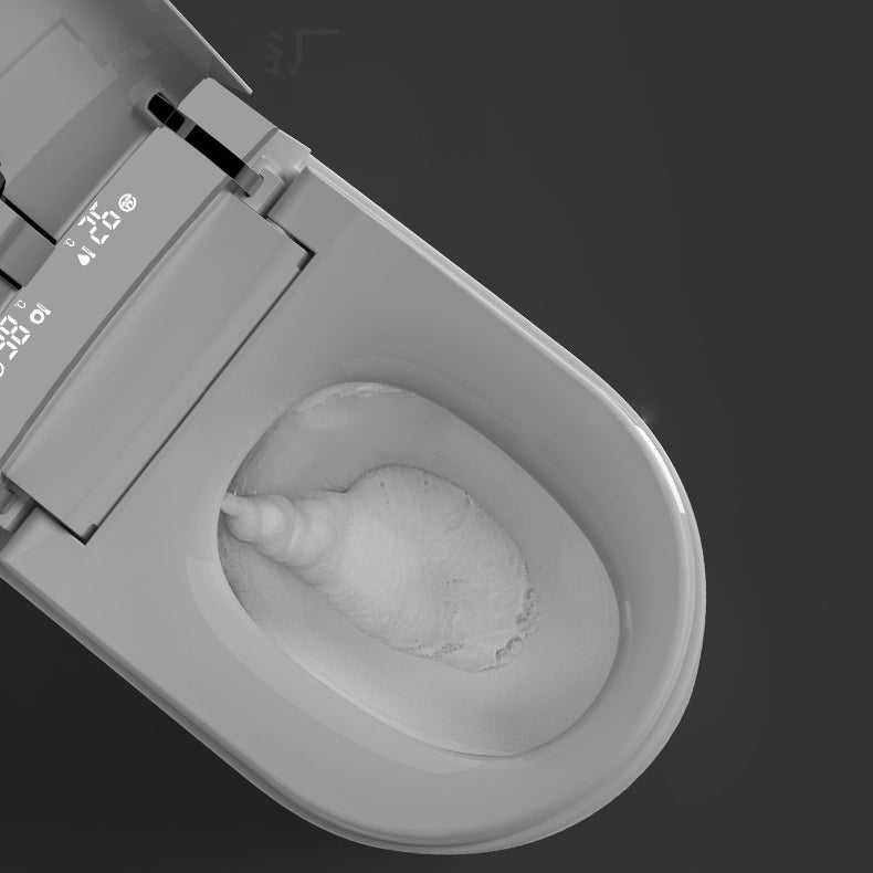 Modern 1-Piece Flush Toilet Floor Mounted Toilet Bowl for Washroom