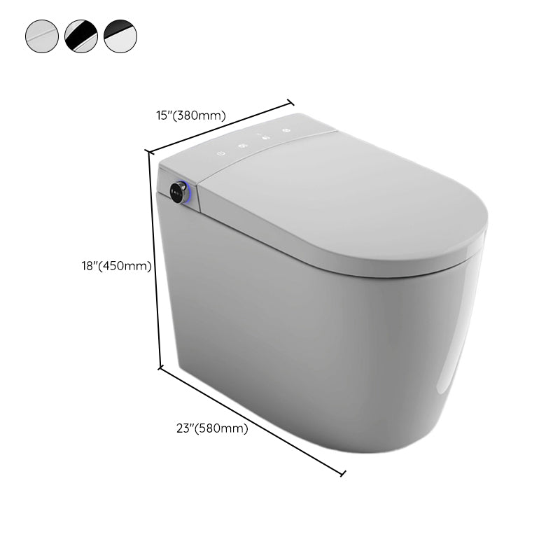 Modern 1-Piece Flush Toilet Floor Mounted Toilet Bowl for Washroom