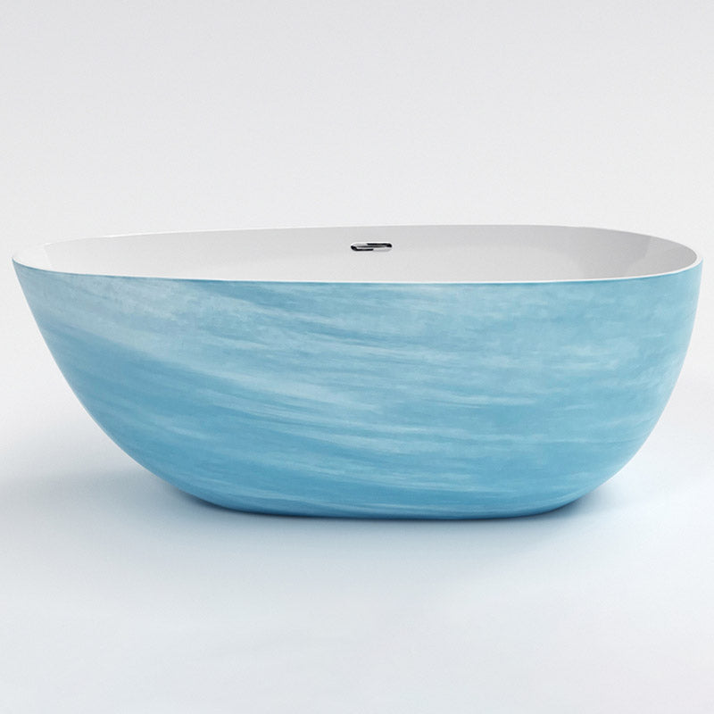 Modern Acrylic Bathtub Freestanding Soaking Bathtub with Drain Bath Tub