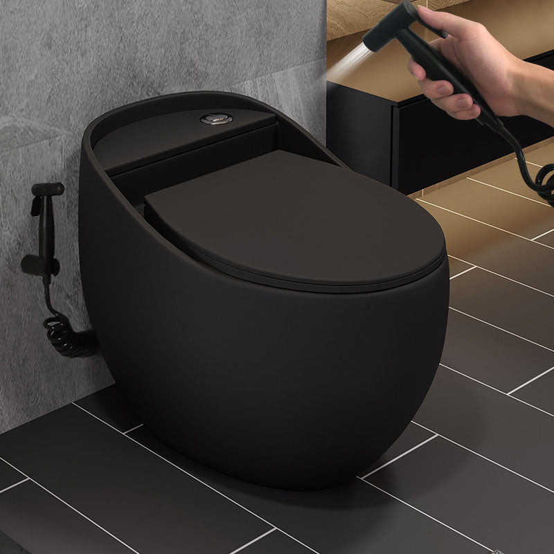 Concealed Tank Flush Toilet Modern Floor Mount One-Piece Toilet with Slow Close Seat