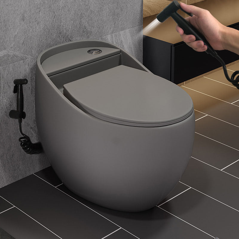 Concealed Tank Flush Toilet Modern Floor Mount One-Piece Toilet with Slow Close Seat