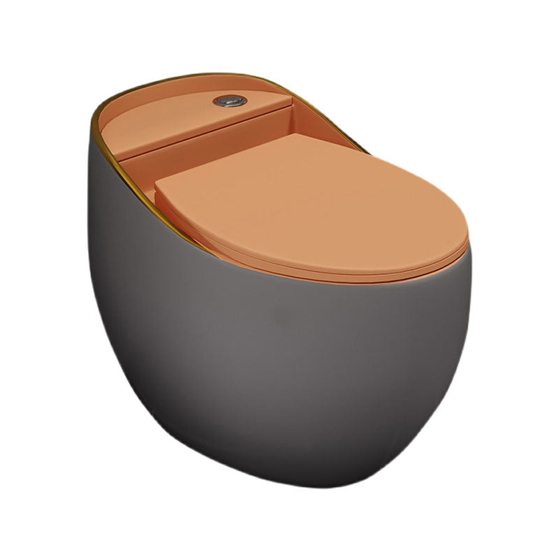 Concealed Tank Flush Toilet Modern Floor Mount One-Piece Toilet with Slow Close Seat
