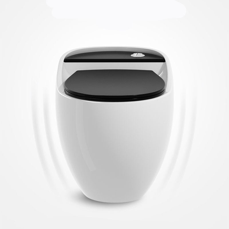 Concealed Tank Flush Toilet Modern Floor Mount One-Piece Toilet with Slow Close Seat