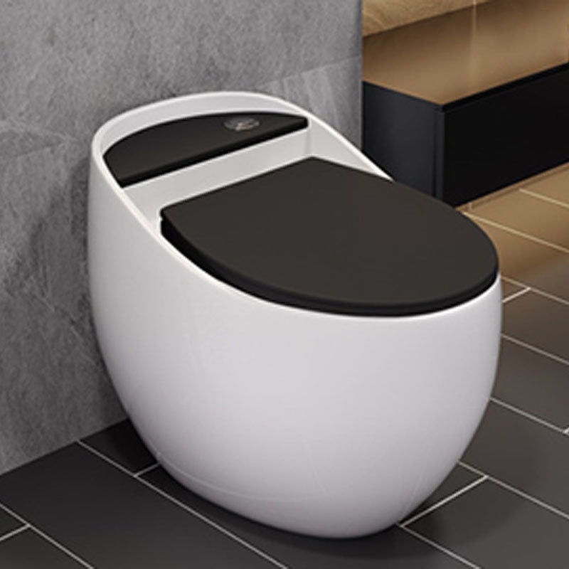 Concealed Tank Flush Toilet Modern Floor Mount One-Piece Toilet with Slow Close Seat