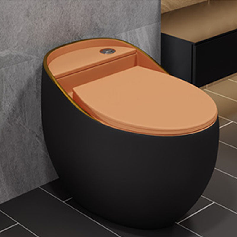 Concealed Tank Flush Toilet Modern Floor Mount One-Piece Toilet with Slow Close Seat