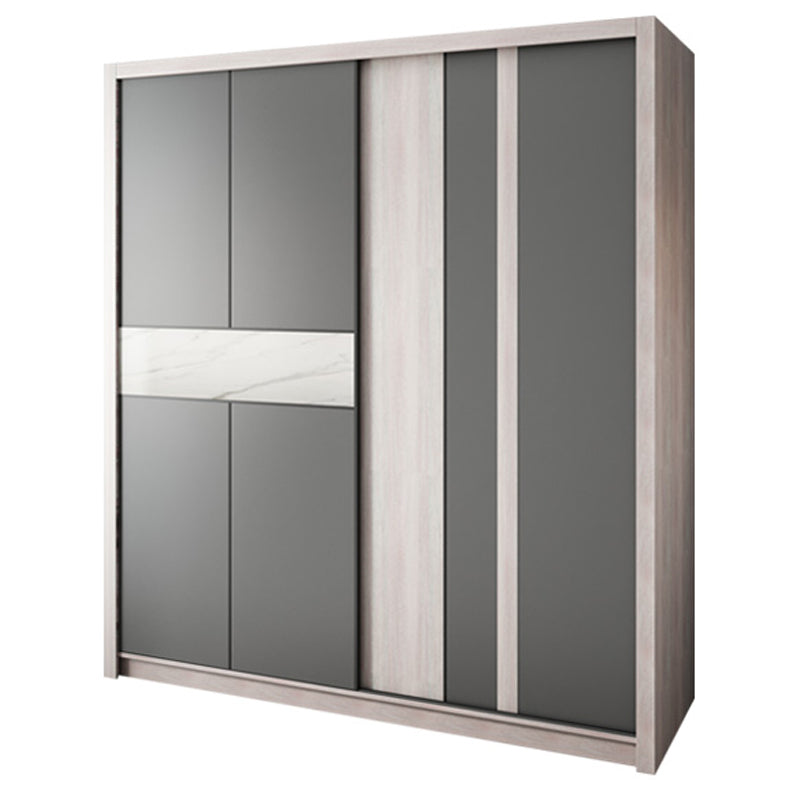 Sliding Wardrobe Closet with Shelves Modern Wardrobe Armoire