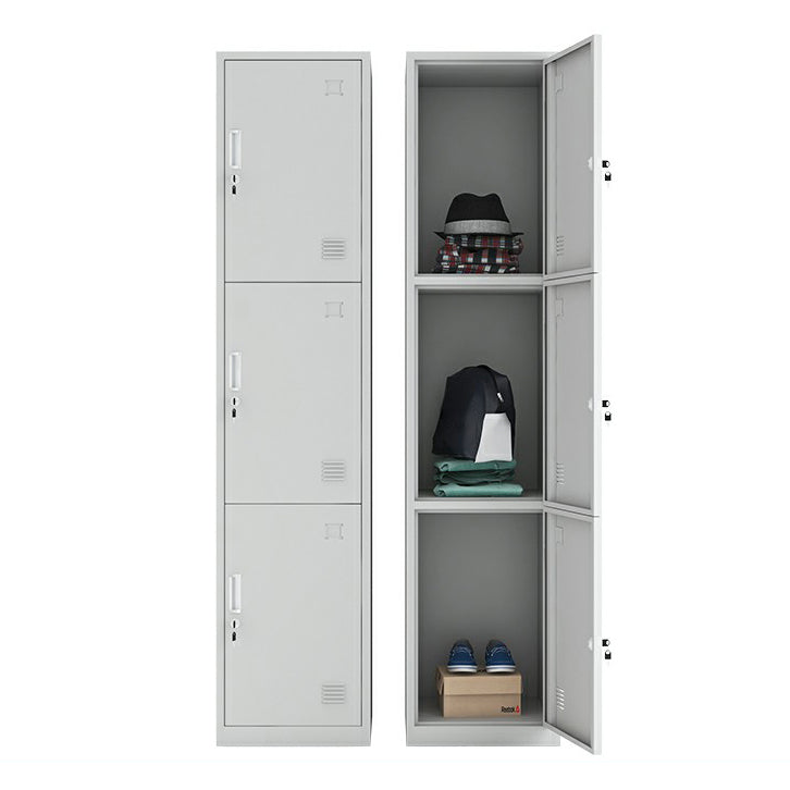 Steel Storage Cabinet Industrial Hinged Wardrobe Armoire for Home