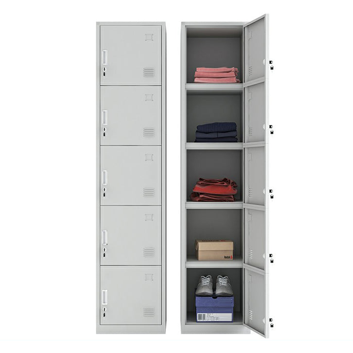 Steel Storage Cabinet Industrial Hinged Wardrobe Armoire for Home